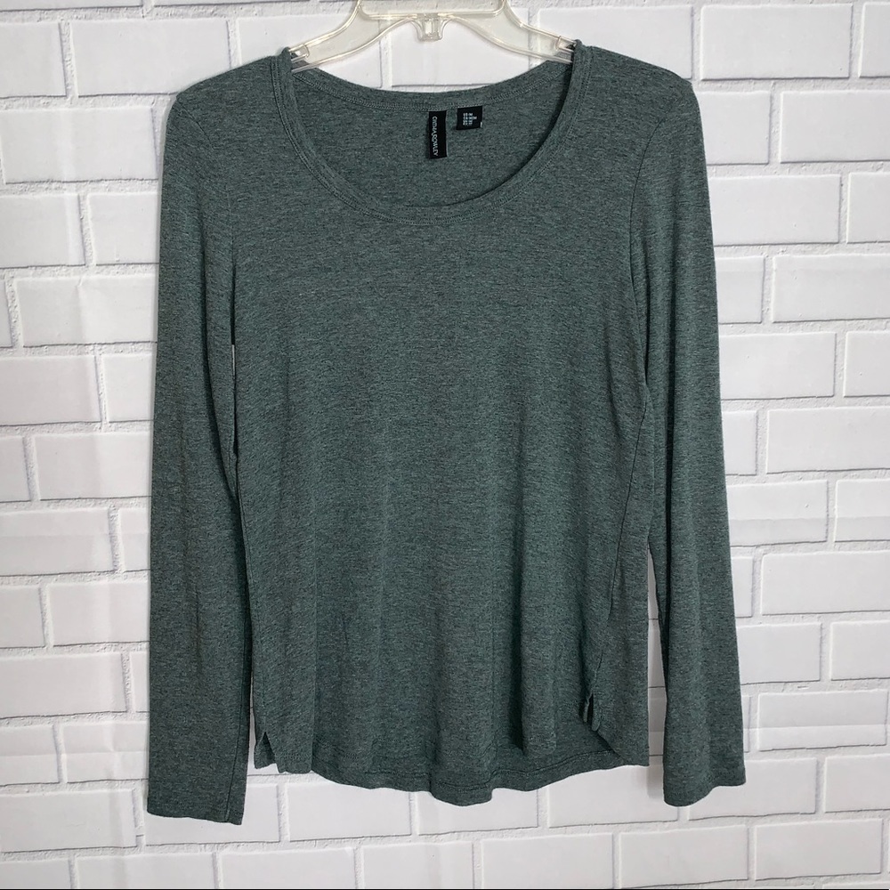 NWOTCynthia Rowley DarkGreen Long Sleeve Tee Shirt